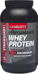 Lamberts Performance Whey Protein & Magnesium Πρωτεΐνη Ορού Γάλακτος με Γεύση Φράουλα 1kg από το Pharm24