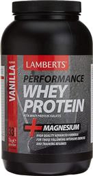 Lamberts Performance Whey Protein & Magnesium Πρωτεΐνη Ορού Γάλακτος με Γεύση Βανίλια 1kg από το Pharm24