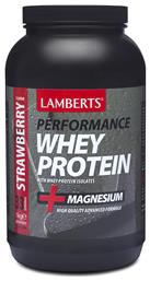 Lamberts Performance Whey Protein & Magnesium Φράουλα 1kg