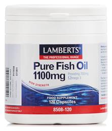 Lamberts Pure Fish Oil Ιχθυέλαιο 1100mg 120 κάψουλες