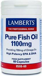 Lamberts Pure Fish Oil Ιχθυέλαιο High Potency EPA & DHA 1100mg 60 κάψουλες από το Pharm24