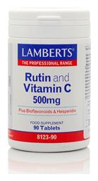 Lamberts Rutin and Vitamin C Πολυβιταμίνη 500mg 90 ταμπλέτες