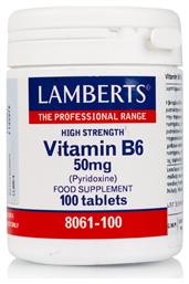 Lamberts Vitamin B6 Βιταμίνη 50mg 100 ταμπλέτες