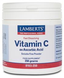 Lamberts Vitamin C as Ascorbic Acid Βιταμίνη για Ενέργεια & Ανοσοποιητικό 500mg 250gr από το Public