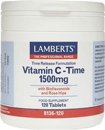 Lamberts Vitamin C Time Βιταμίνη για Ενέργεια & Ανοσοποιητικό 1500mg 120 ταμπλέτες