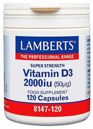 Lamberts Vitamin D3 Βιταμίνη 2000iu 120 κάψουλες