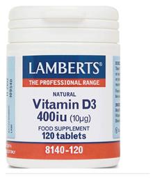 Lamberts Vitamin D3 Βιταμίνη 400iu 120 ταμπλέτες