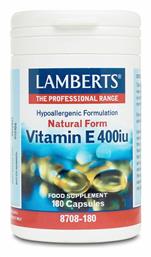 Lamberts Vitamin E Βιταμίνη 400iu 180 κάψουλες