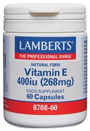 Lamberts Vitamin E Βιταμίνη 400iu 60 κάψουλες