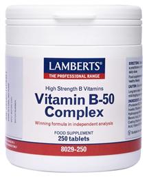 Lamberts Vitamin Β-50 Complex Βιταμίνη 250 ταμπλέτες από το Pharm24