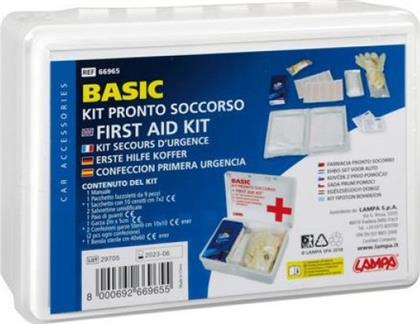 Lampa Φαρμακείο Αυτοκινήτου Κουτί Basic με Εξοπλισμό Κατάλληλο για Πρώτες Βοήθειες από το Plus4u