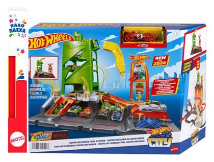 Λαμπάδα Mattel Hot Wheels City Πίστα Σταθμός Καυσίμων Htn79