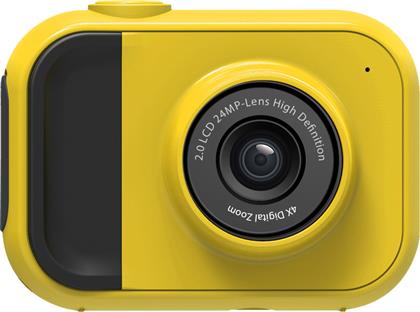 Lamtech 2in1 Action Camera Full HD (1080p) Υποβρύχια (με Θήκη) Κίτρινη με Οθόνη 2''