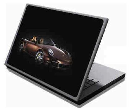 Lamtech Porsche Car αυτοκόλλητο για Laptop 12.4'' Μαύρο