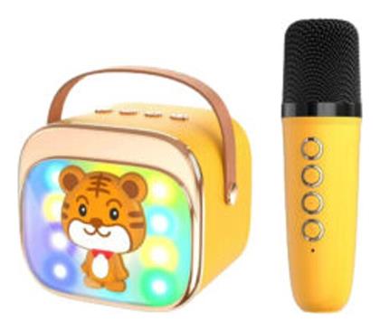 Lamtech Σύστημα Karaoke με Ασύρματo Μικρόφωνo σε Κίτρινο Χρώμα
