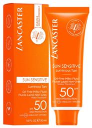 Lancaster Sun Sensitive Luminus Tan Αντηλιακή Λοσιόν Προσώπου SPF50 50ml από το Galerie De Beaute