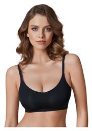Lauma Lingerie ΜΑΥΡΟ Αθλητικό Σουτιέν χωρίς Μπανέλες