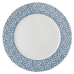Laura Ashley Blueprints Πιάτο Ρηχό από Πορσελάνη Floris με Διάμετρο 26cm