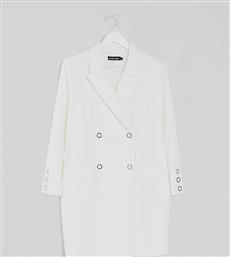 Lavish Alice Plus blazer dress with button detail in white από το Asos