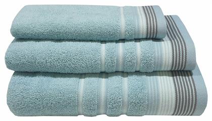 Le Blanc Πετσέτα Χεριών Satin Stripe 30x50εκ. Petrol Βάρους 450gr/m²
