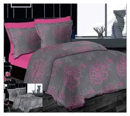 Le Blanc Σετ Σεντόνια Ημίδιπλα με Λάστιχο 100x200x33 Night Lotus Fuchsia