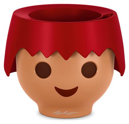 Lechuza Playmobil Ojo Γλάστρα Αυτοποτιζόμενη Fire Red 21x15.8cm