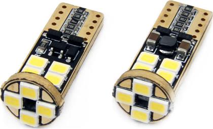 LED Amio Canbus 12SMD 2835 T10 (W5W) White 12V/24V 01636