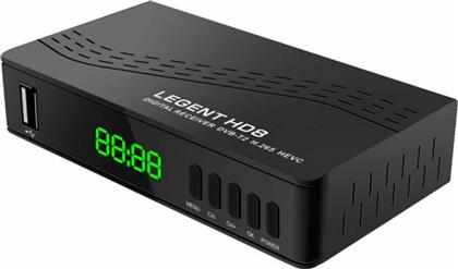 Legent HD8 DVB-T2 H.265 Ψηφιακός Δέκτης Mpeg-4 Full HD (1080p) με Λειτουργία PVR (Εγγραφή σε USB) Σύνδεσεις SCART / HDMI / USB από το e-shop