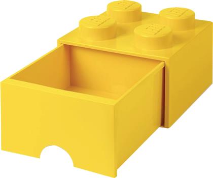 Lego Παιδικό Κουτί Αποθήκευσης από Πλαστικό 4 Knobs Κίτρινο 25x25x18cm από το GreekBooks