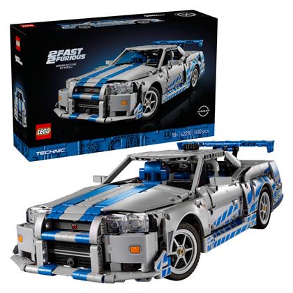 Lego Technic 2 Fast 2 Furious Nissan Skyline GT-R (R34) Car για 18+ Ετών 1.410τμχ