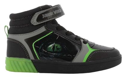 LEOMIL NV Παιδικά Sneakers High Jurassic World με Φωτάκια για Αγόρι Μαύρα