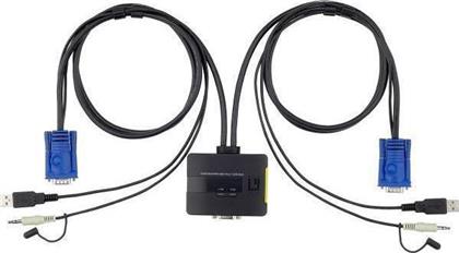 LEVEL ONE KVM-0223 2 PORT USB CABLE KVM 0.9M WITH AUDIO από το e-shop