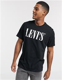 Levi's Ανδρικό T-shirt Μαύρο με Λογότυπο από το Notos
