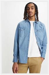 Levi's BARSTOW WESTERN STANDARD Overshirt Τζιν Πουκάμισο ΓΑΛΑΖΙΟ από το Modivo