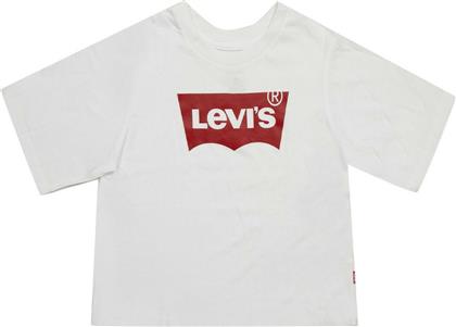 Levi's Παιδικό Καλοκαιρινό Crop Top Κοντομάνικο για Κορίτσι Λευκό