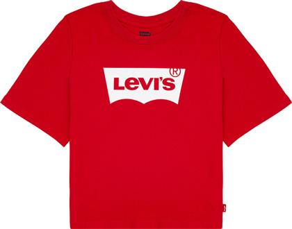 Levi's Παιδικό Καλοκαιρινό Crop Top Κοντομάνικο για Κορίτσι Κόκκινο από το Spartoo