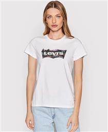 Levi's Γυναικείο T-shirt Λευκό με Στάμπα από το New Cult