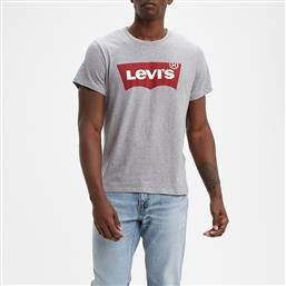 Levi's Housemark Ανδρικό T-shirt Γκρι με Λογότυπο από το Cosmos Sport