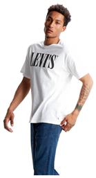 Levi's Oversized Graphic Ανδρικό T-shirt Λευκό με Λογότυπο από το Cosmossport