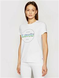 Levi's Perfect Batwing Greenery Fill Γυναικείο T-shirt Λευκό με Στάμπα από το Cosmos Sport