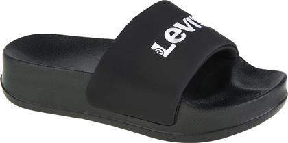 Levi's Slides σε Μαύρο Χρώμα από το MybrandShoes