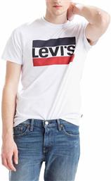 Levi's Sportswear Ανδρικό T-shirt Λευκό με Λογότυπο από το Altershops