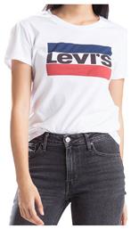 Levi's The Perfect Graphic Γυναικείο Αθλητικό T-shirt Λευκό από το Modivo