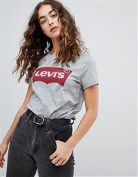 Levi's The Perfect Γυναικείο T-shirt Γκρι με Στάμπα από το Asos