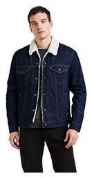 Levi's Type 3 Sherpa Trucker Ανδρικό Μπουφάν Rockridge Blue από το Karakikes