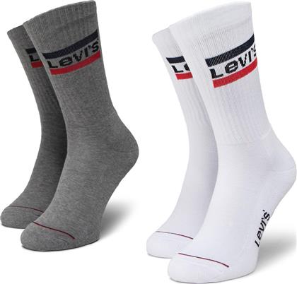 Levi's Unisex Μονόχρωμες Κάλτσες Πολύχρωμες 2Pack