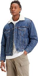 Levi's Vintage Fit Sherpa Trucker Blue από το Cosmossport