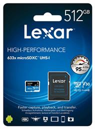 Lexar High-Performance 633x microSDXC 512GB Class 10 U3 V30 A2 UHS-I