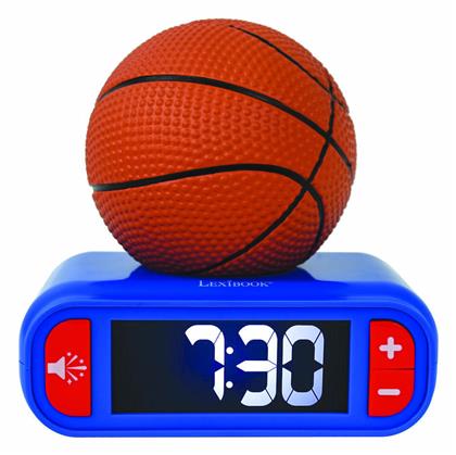 Lexibook Digital Alarm Clock 3d Basketball Night Light Sound Effects Rl800ba