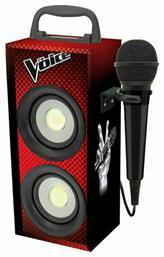 Lexibook Σύστημα Karaoke με Ενσύρματo Μικρόφωνo Voice σε Κόκκινο Χρώμα